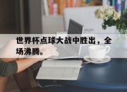 爱游戏平台官网下载电脑版-世界杯点球大战中胜出，全场沸腾。