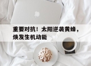 爱游戏ayx平台-重要对抗！太阳逆袭黄蜂，焕发生机动能